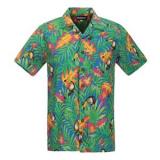 Hot Sell Poly Cotton Hawailan Shirts For Men In Short Sleeve